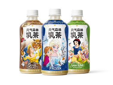  【轻众测】元气森林x迪士尼 乳茶450ml*12瓶（原味、茉香、拿铁3种口味随机)　
