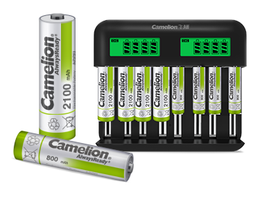 Camelion飞狮低自放镍氢充电电池套装